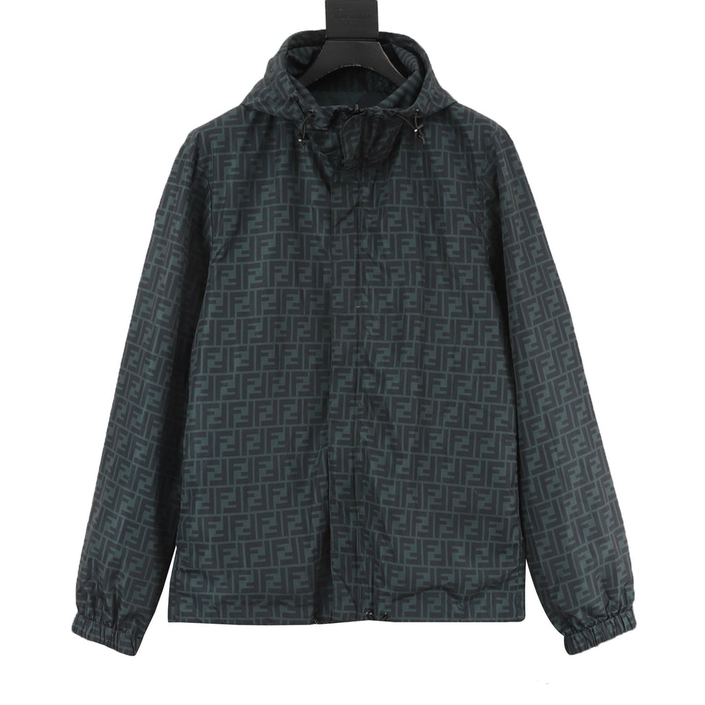 Fendi FF Monogram Reversible Hooded Jacket