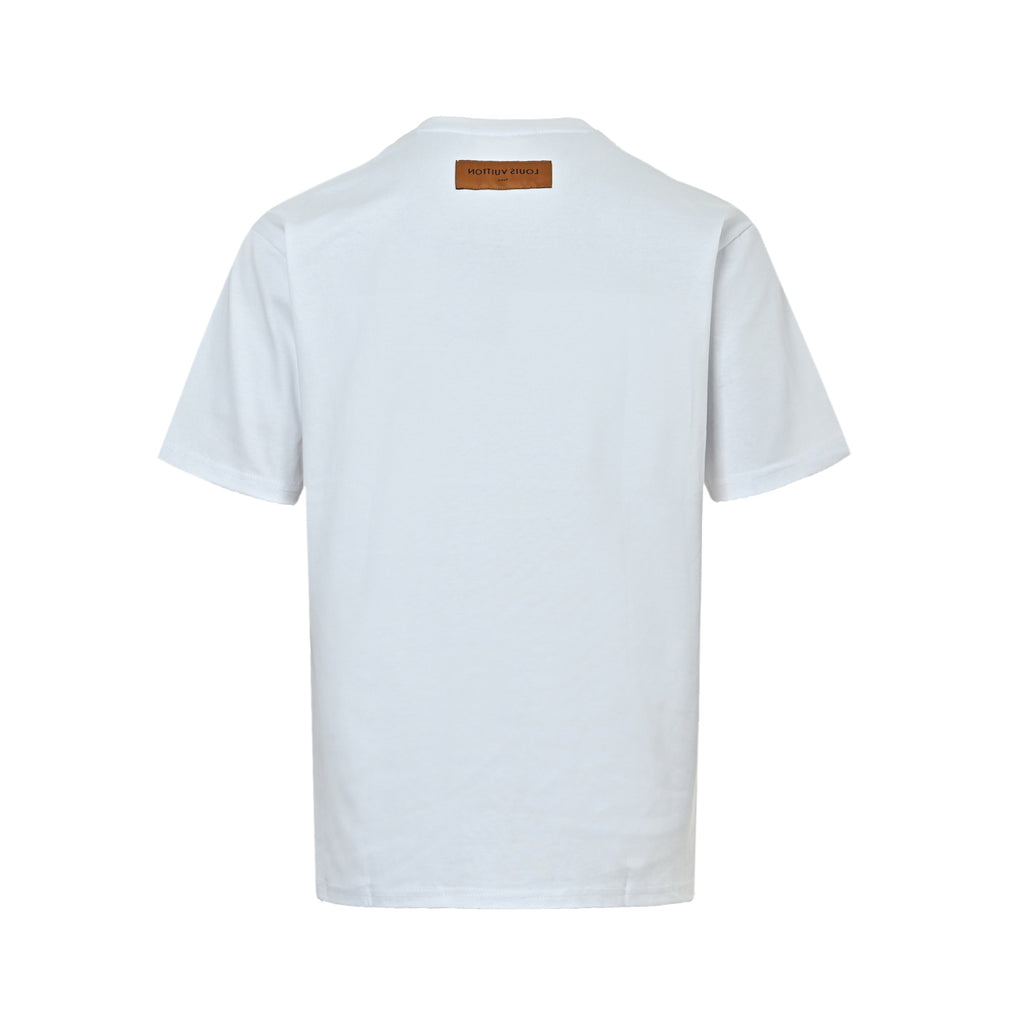Louis Vuitton "Le Monde Est à Vous" Graphic Short-Sleeve T-Shirt in White