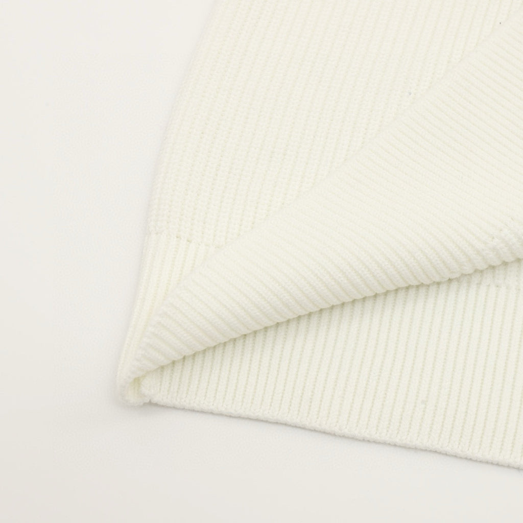 Prada Polo Collar Half-Zip Chunky Knit Sweater