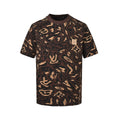 Louis Vuitton Tiger Stripe Monogram Print Short-Sleeve T-Shirt in Brown