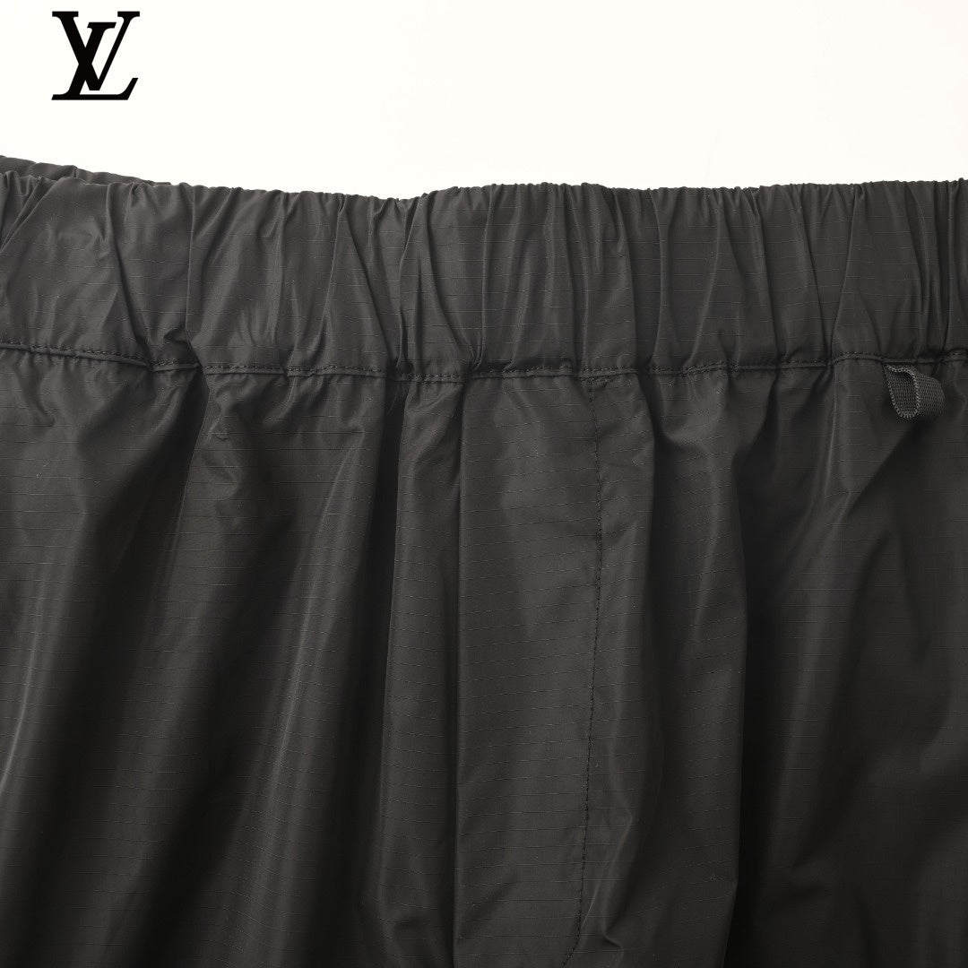 Louis Vuitton Men's Black Nylon Cargo Shorts