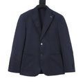 Louis Vuitton Women's Men's Navy Blue Monogram Single-Breasted Blazer