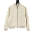 Louis Vuitton Men's Cream Embroidered Logo Bomber Jacket