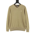 Polo Ralph Lauren Women's Men's Khaki Pony Logo V-Neck Sweater