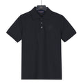 Louis Vuitton Embossed Logo Short-Sleeve Polo Shirt in Black