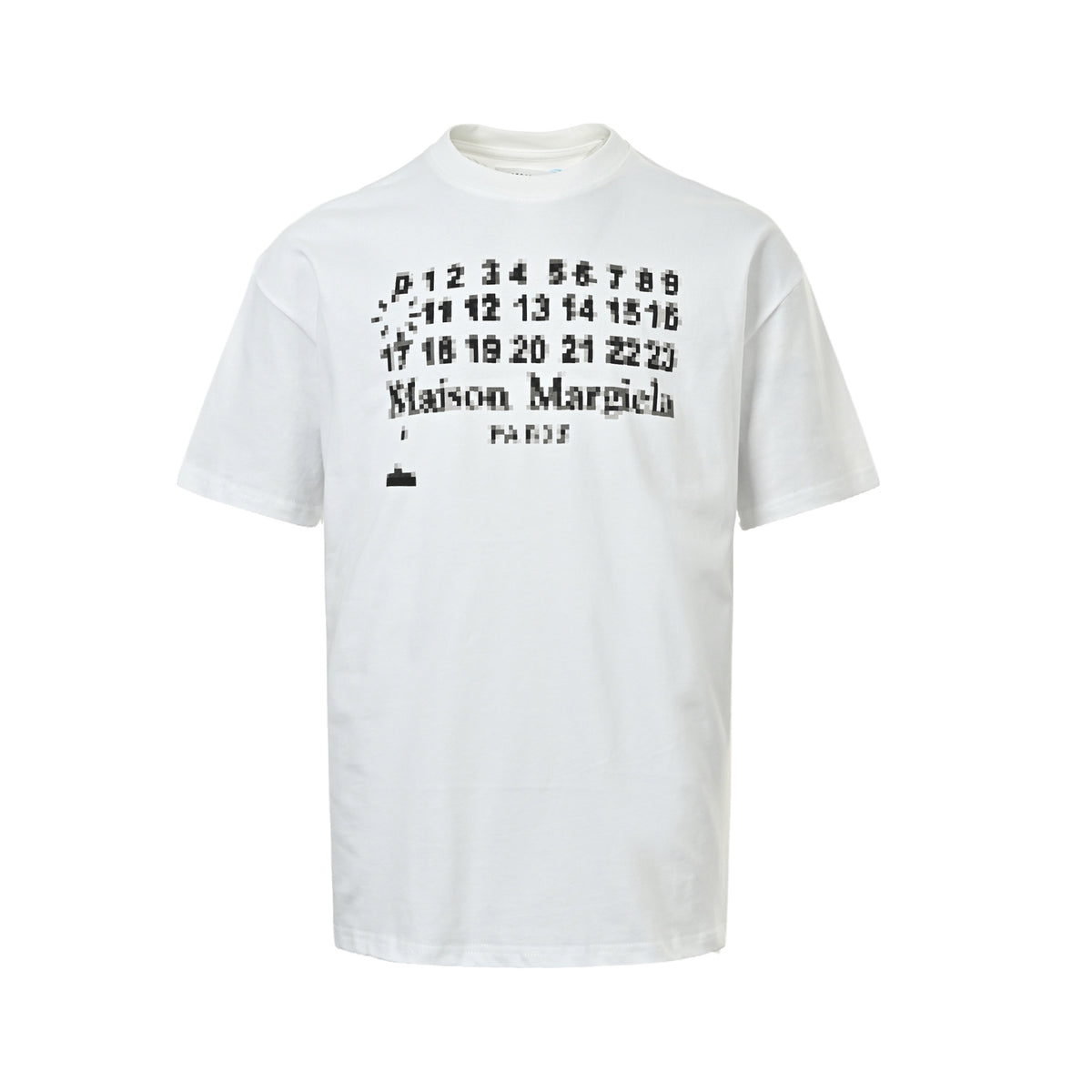 Maison Margiela White Digital Number Graphic T-Shirt