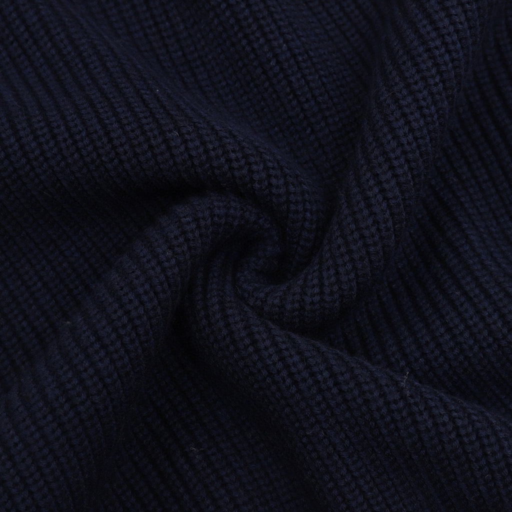 Prada Polo Collar Half-Zip Chunky Knit Sweater