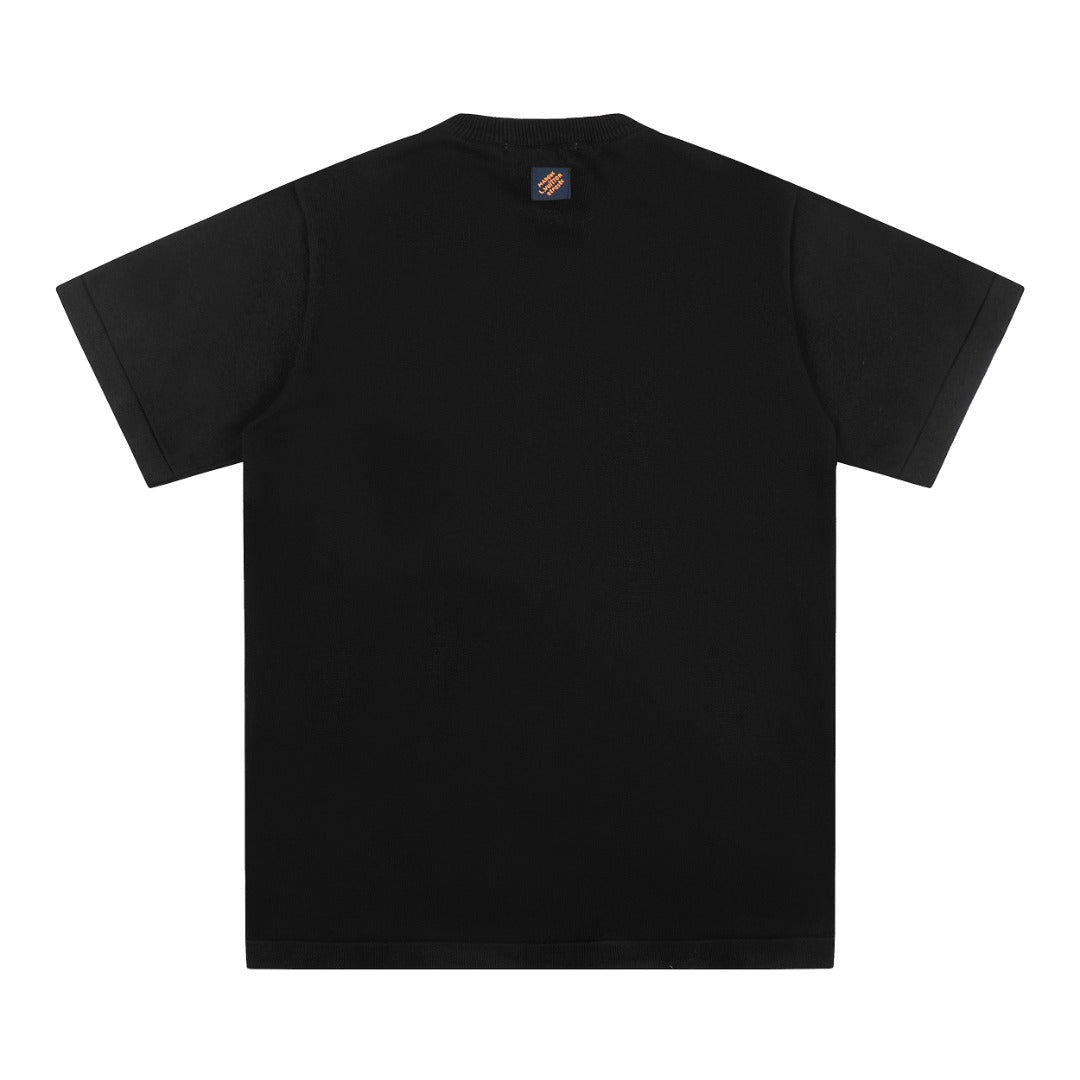 Louis Vuitton Mushroom Jacquard Knit Short-Sleeve T-Shirt in Black