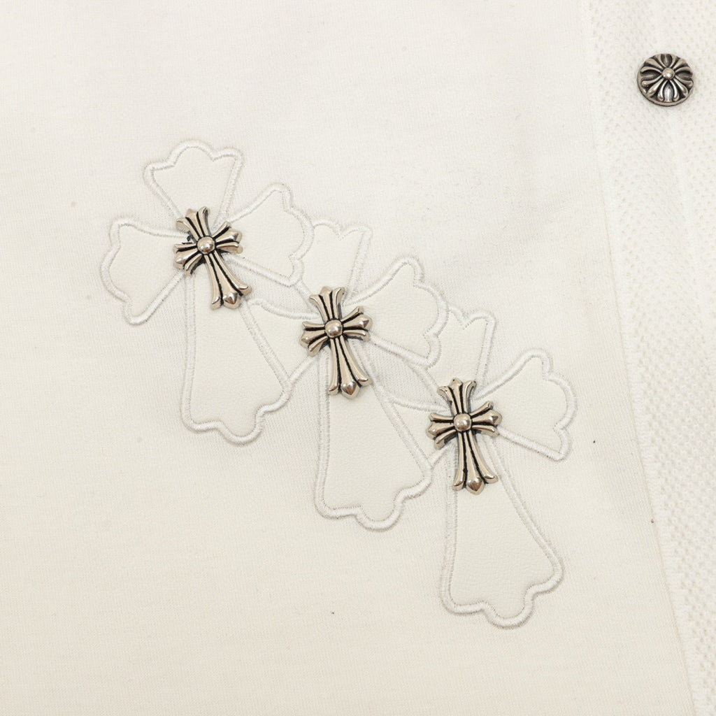 CH Cross Appliqué Embroidered Trousers