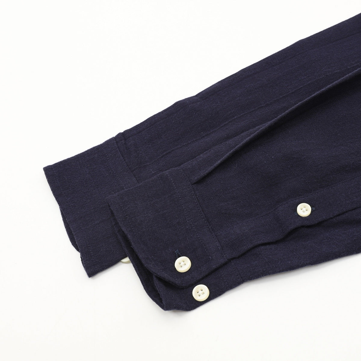 Ralph Lauren Women's Men's Navy Pony Logo Long-Sleeve Linen Shirt