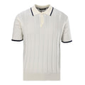 Loro Piana Off-White Contrast-Trim Knit Polo Shirt