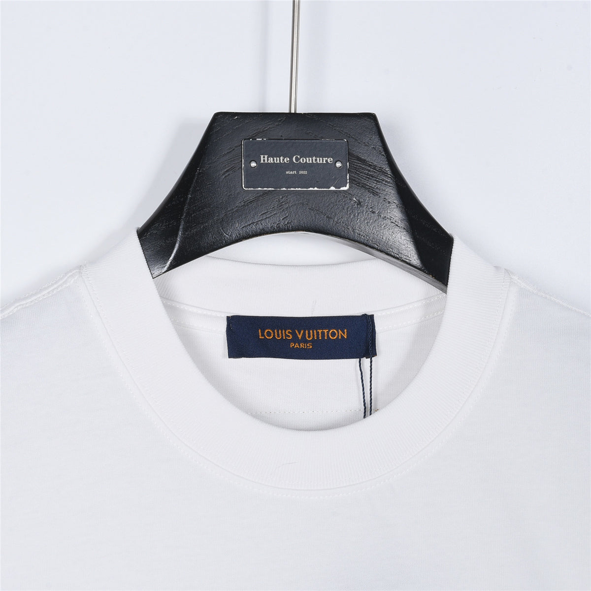 Louis Vuitton Script Vuitton Embroidered Short-Sleeve T-Shirt in White