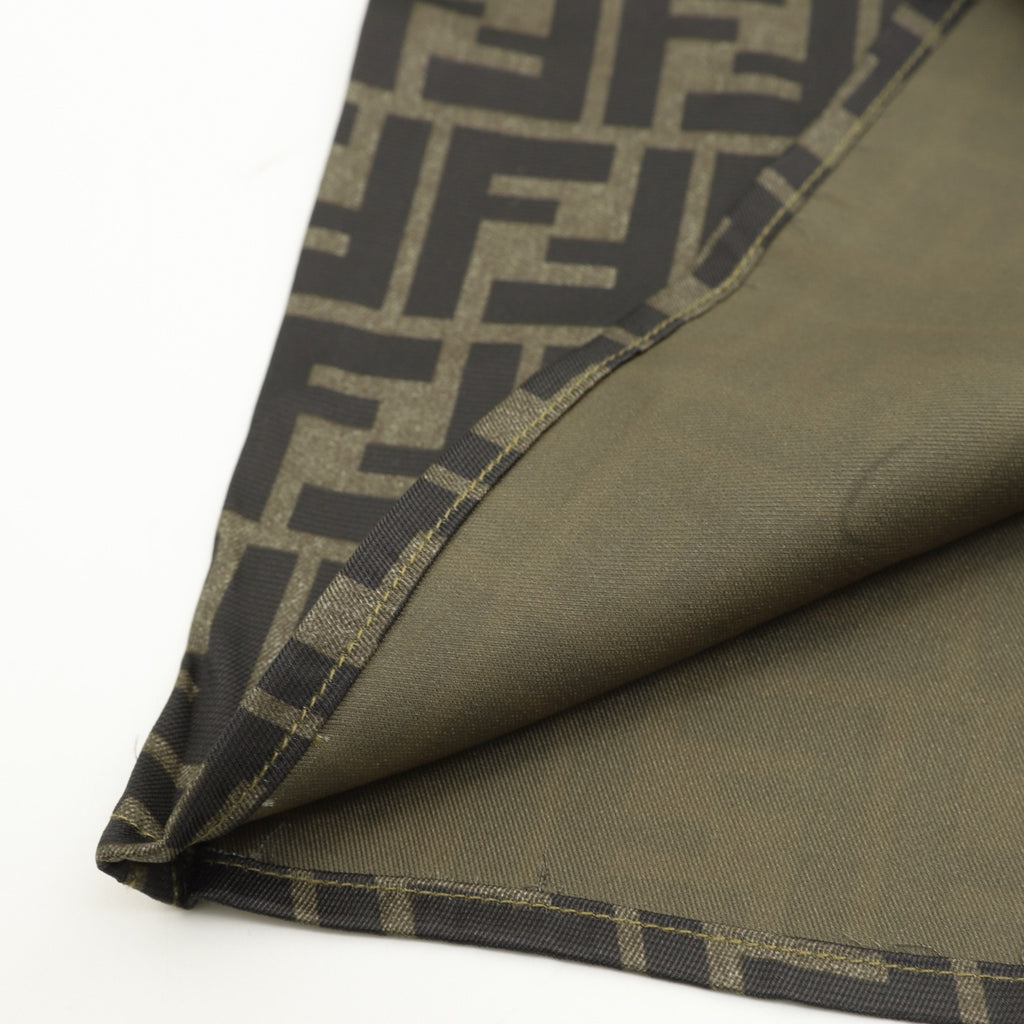 Fendi Classic All-Over FF Monogram Shirt | Dark Grey Tonal Luxury Long Sleeve