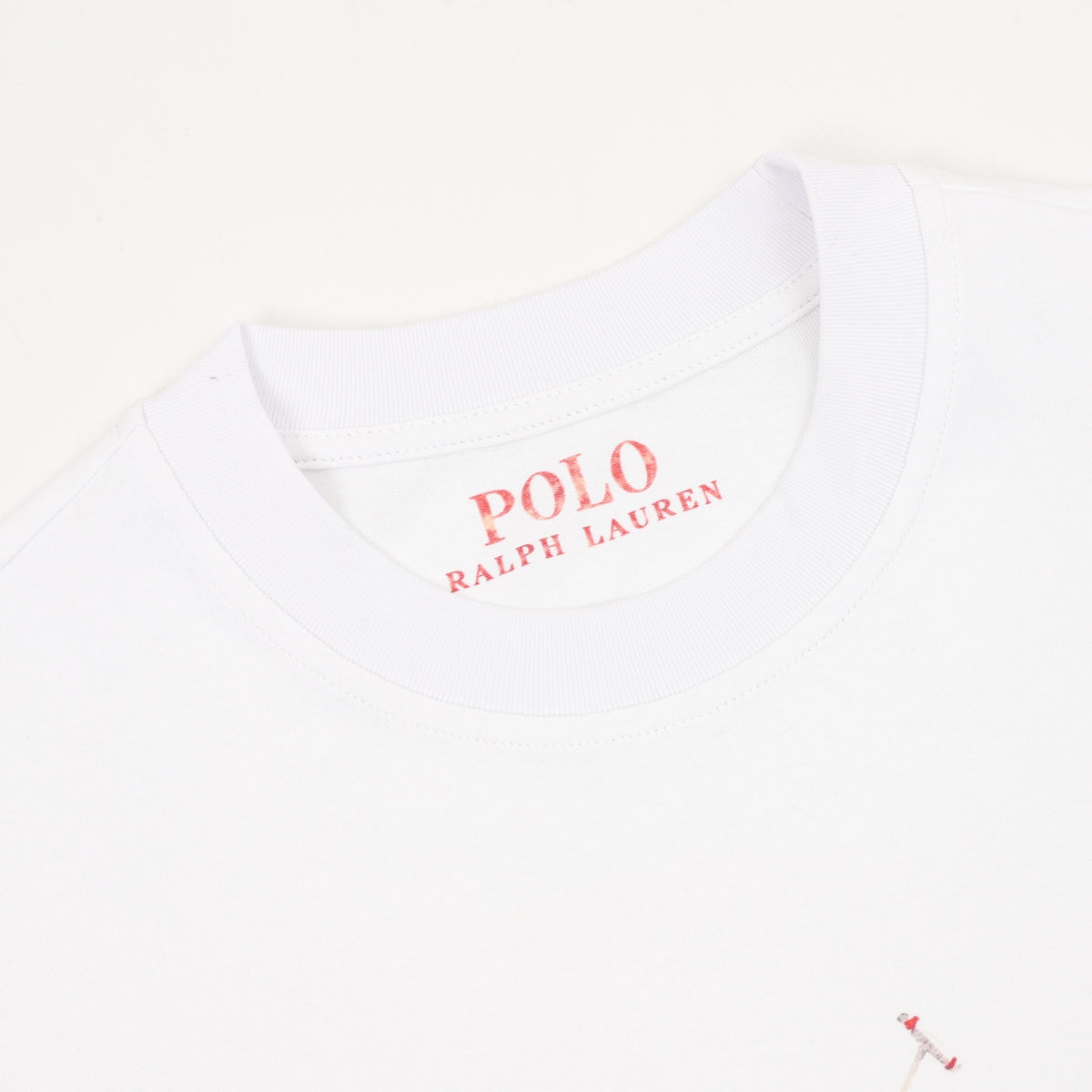 Polo Ralph Lauren Big Pony Watercolor Print Short-Sleeve T-Shirt in White