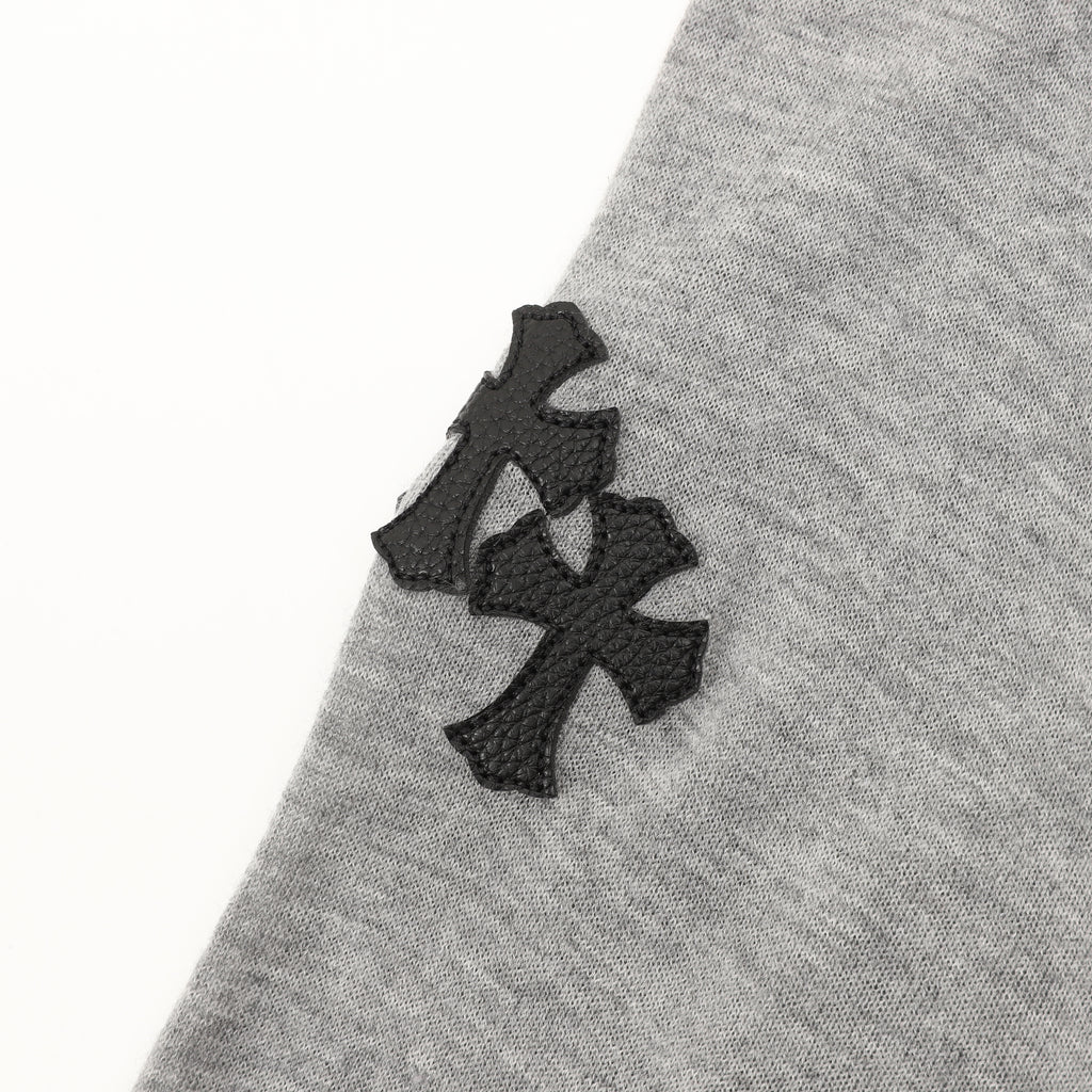 Chrome Hearts CH Gothic Logo Cross Embroidered Raglan Long-Sleeve T-Shirt