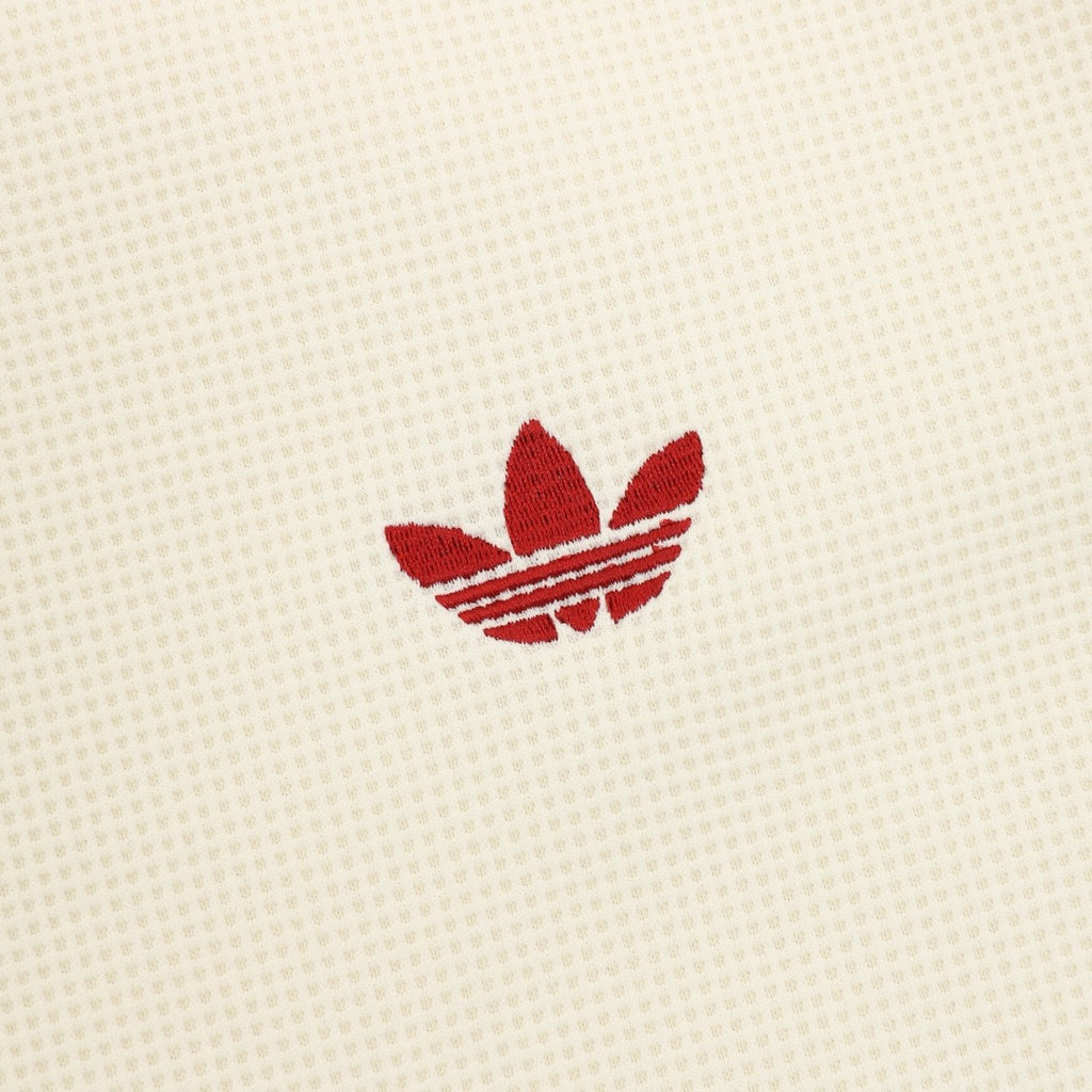 Adidas Originals American Retro Trefoil Track Jacket | Cream Burgundy Stripe Navy Trim