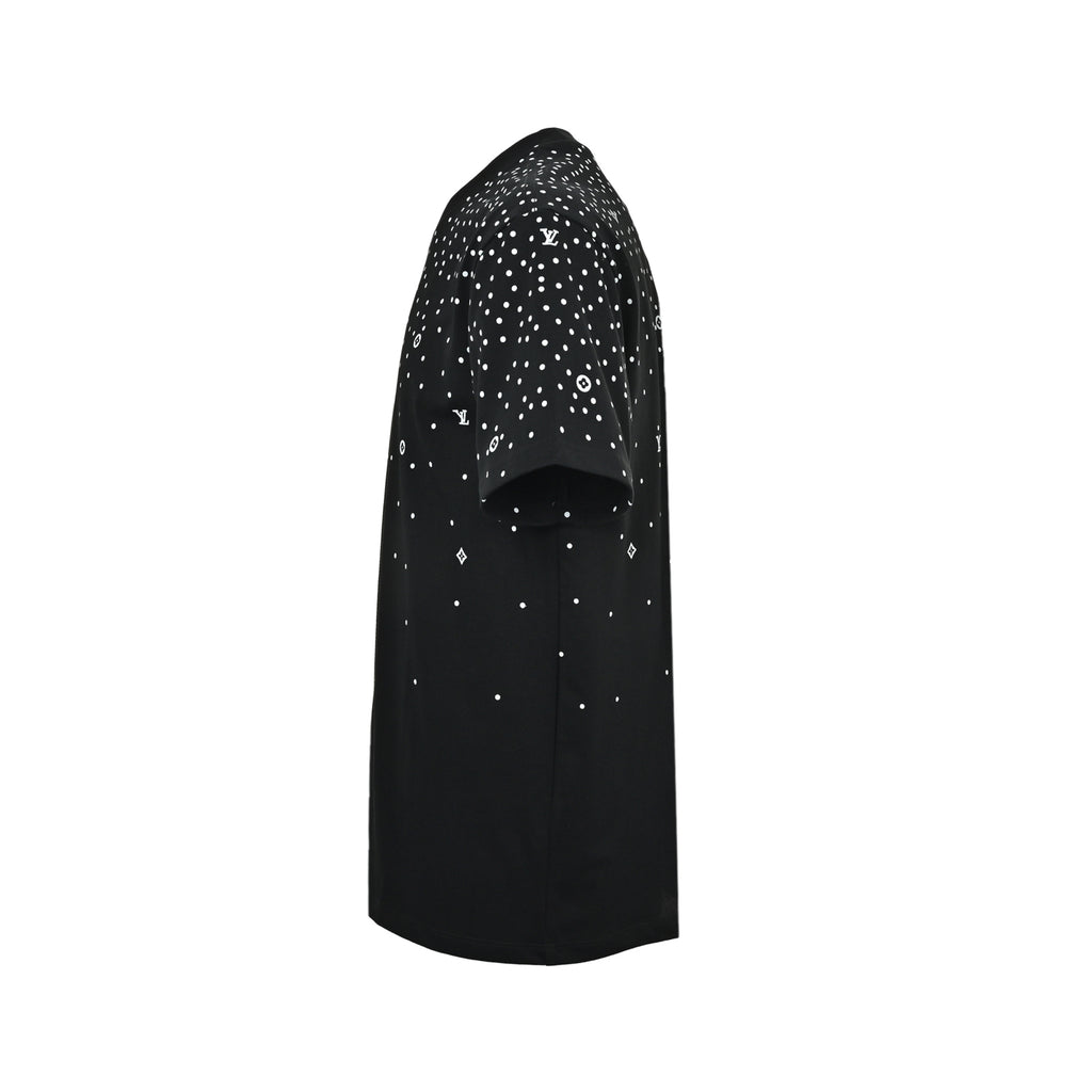 Louis Vuitton Starry Dot Monogram Short-Sleeve T-Shirt in Black