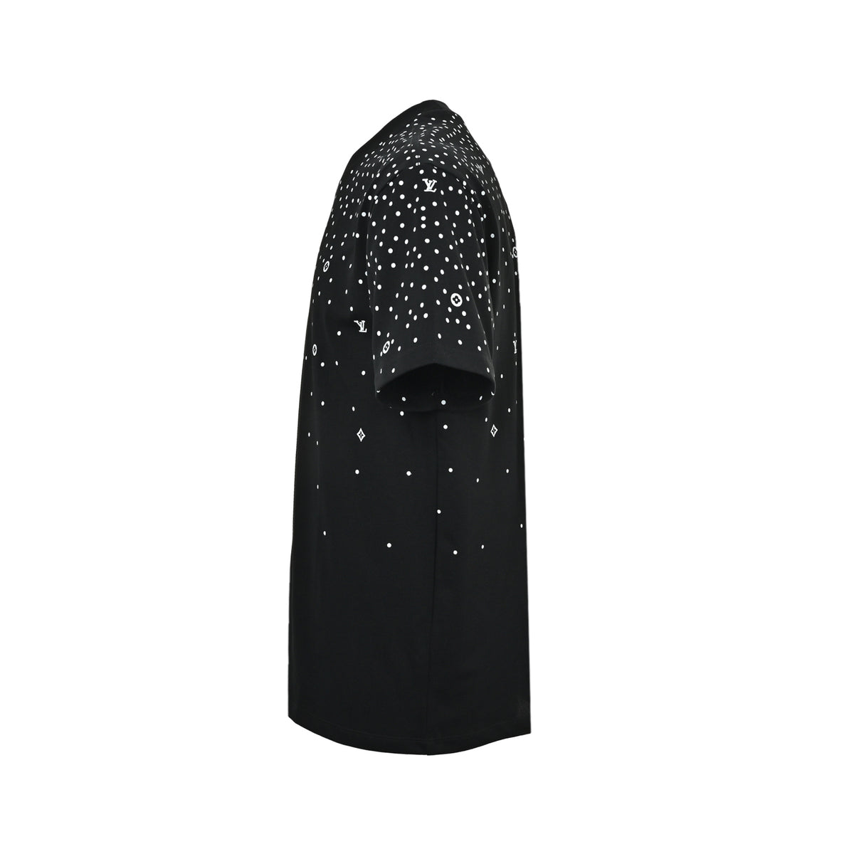 Louis Vuitton Starry Dot Monogram Short-Sleeve T-Shirt in Black