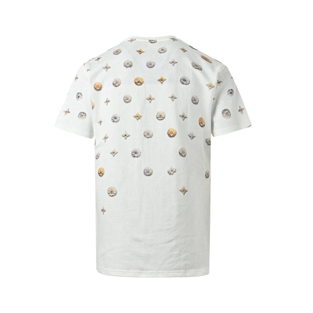 Louis Vuitton Women's / Men's Floral Monogram T-Shirt in White