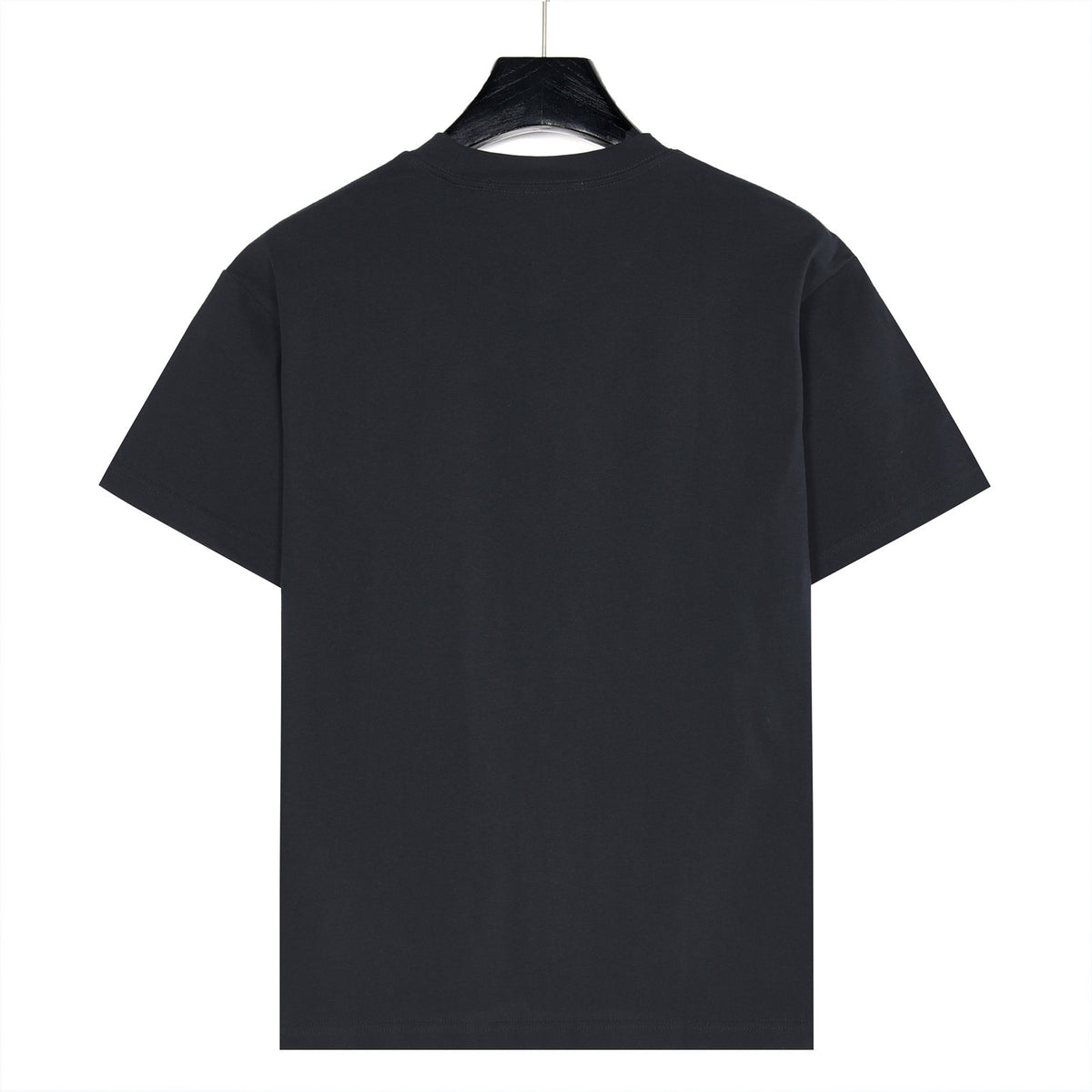 Loewe Rabbit Embroidery and Anagram Short-Sleeve T-Shirt in Black