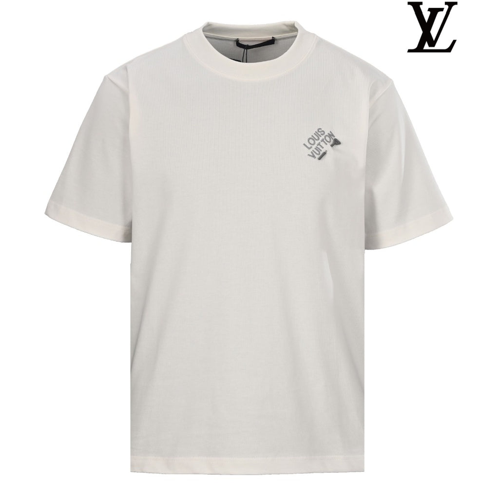 Louis Vuitton Men's Off-White Logo Short Sleeve T-Shirt