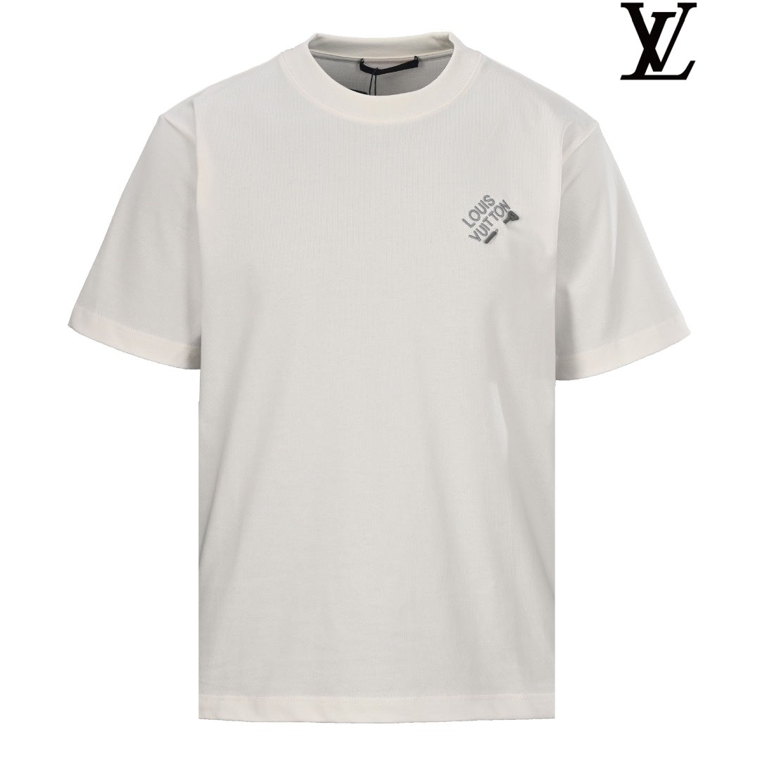Louis Vuitton Men's Off-White Logo Short Sleeve T-Shirt