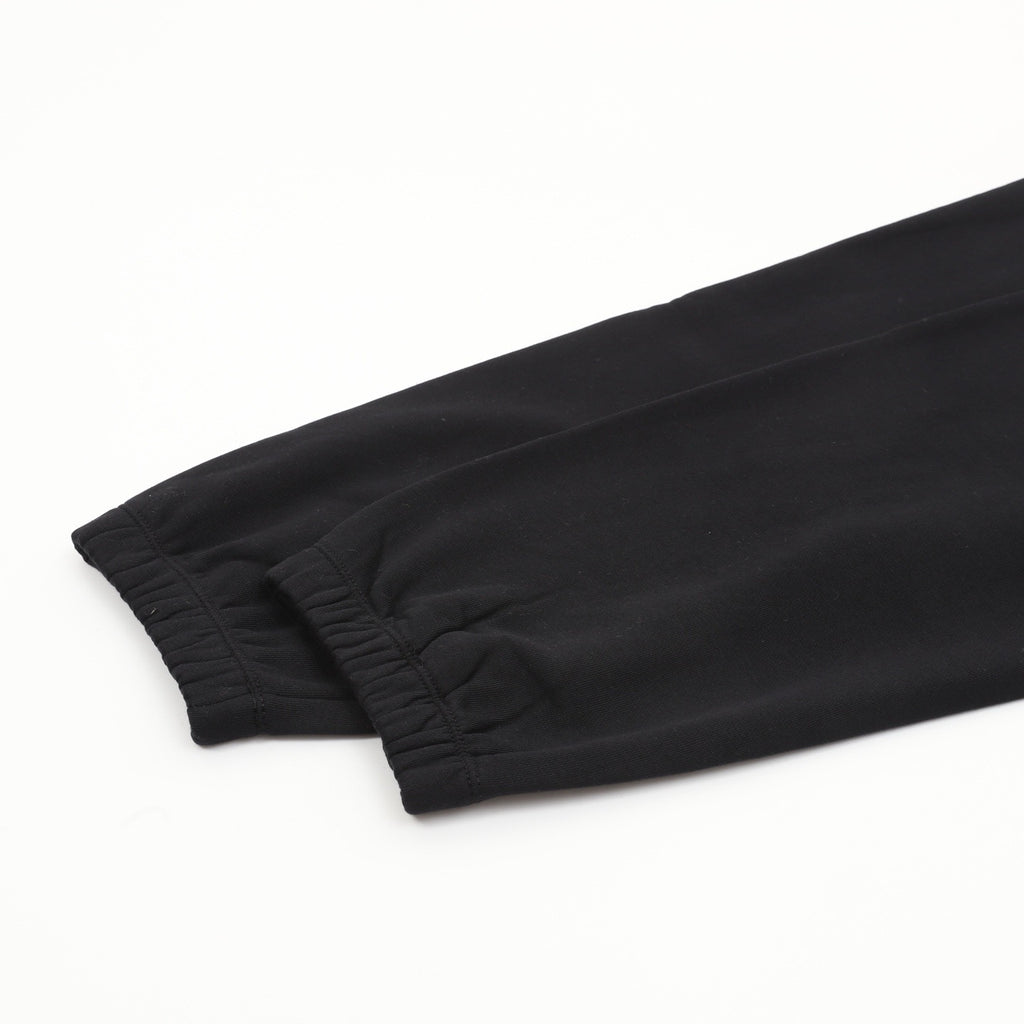Chrome Hearts Triple Cross Leather Patch Joggers — Grey Marl