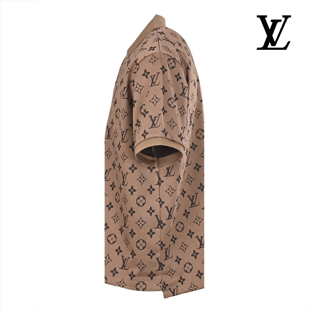 Louis Vuitton Men's Brown Monogram Polo Shirt