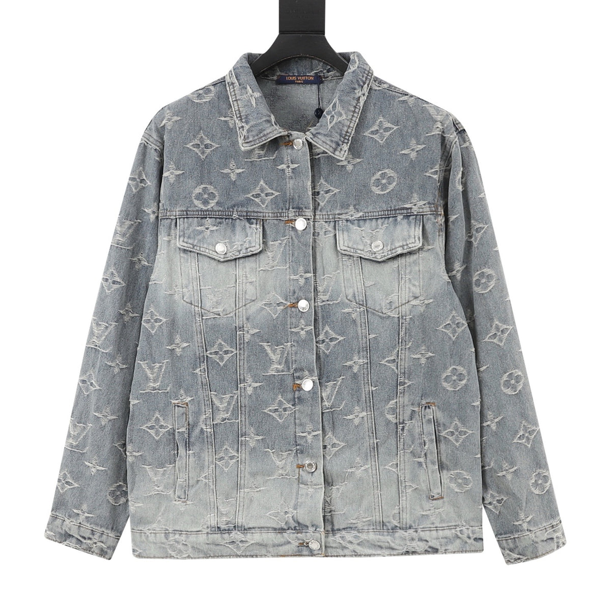 Louis Vuitton Women's & Men's Blue Monogram Jacquard Gradient Denim Jacket