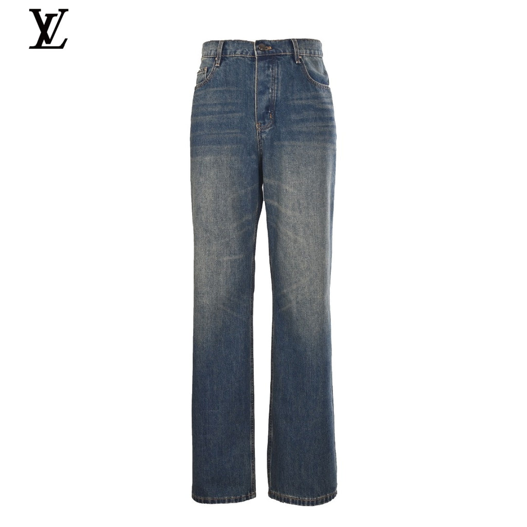 Louis Vuitton Washed Flare Jeans – Wide-Leg Denim