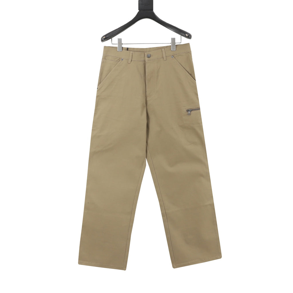 Moncler Women's Men's Beige Straight-Leg Pants