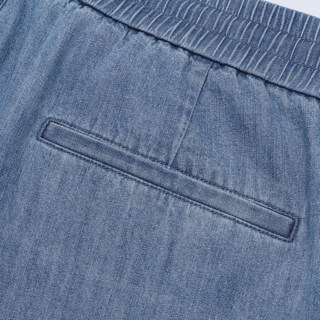 Loro Piana Light Blue Drawstring Denim Trousers | Women's & Men's Styling