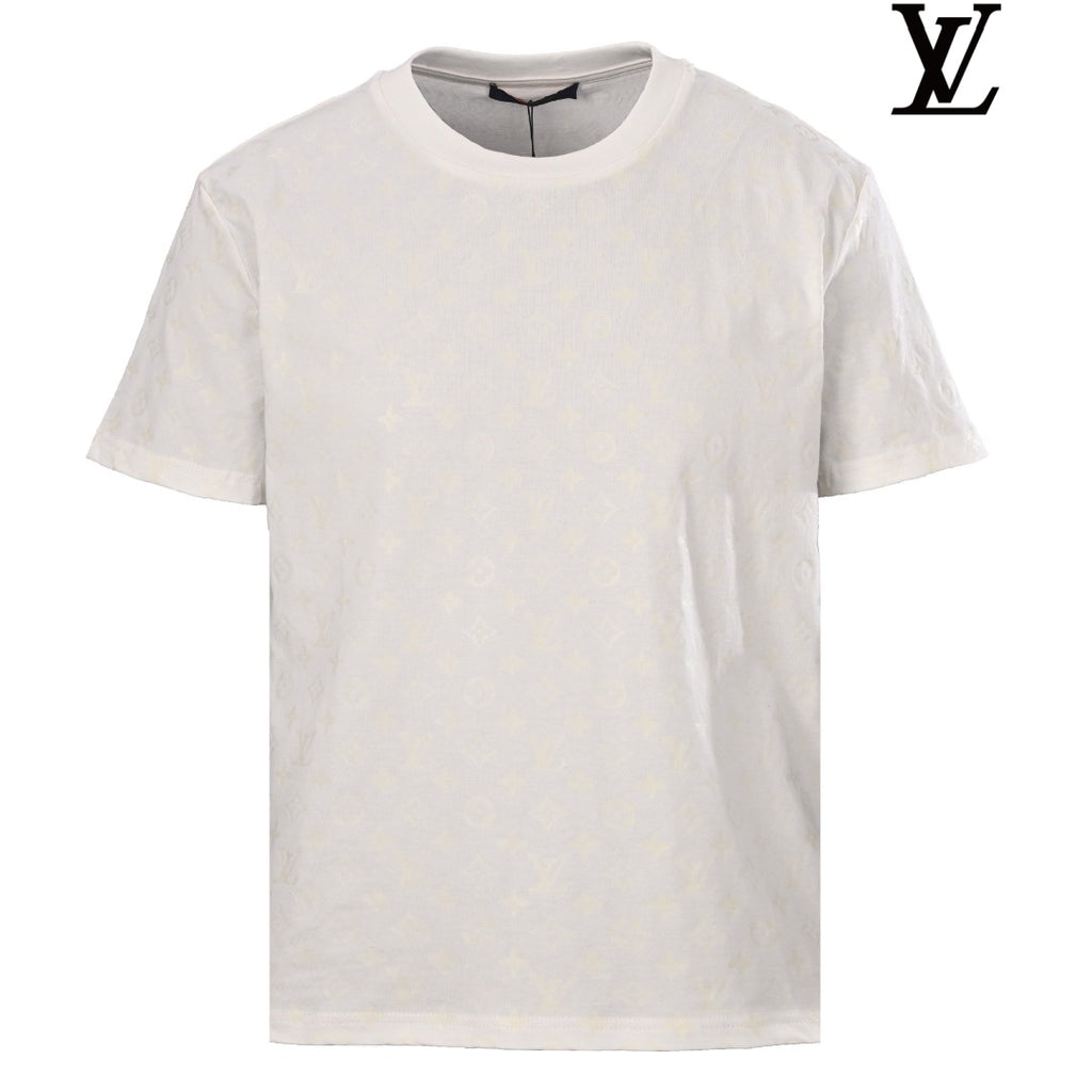 Louis Vuitton Men's White Monogram Short Sleeve T-Shirt