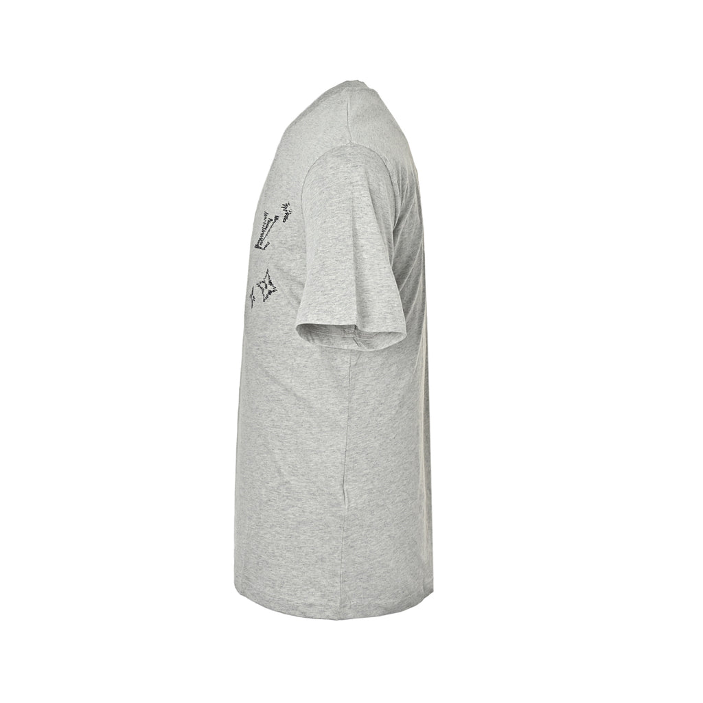 Louis Vuitton Grey Stitched Monogram T-Shirt