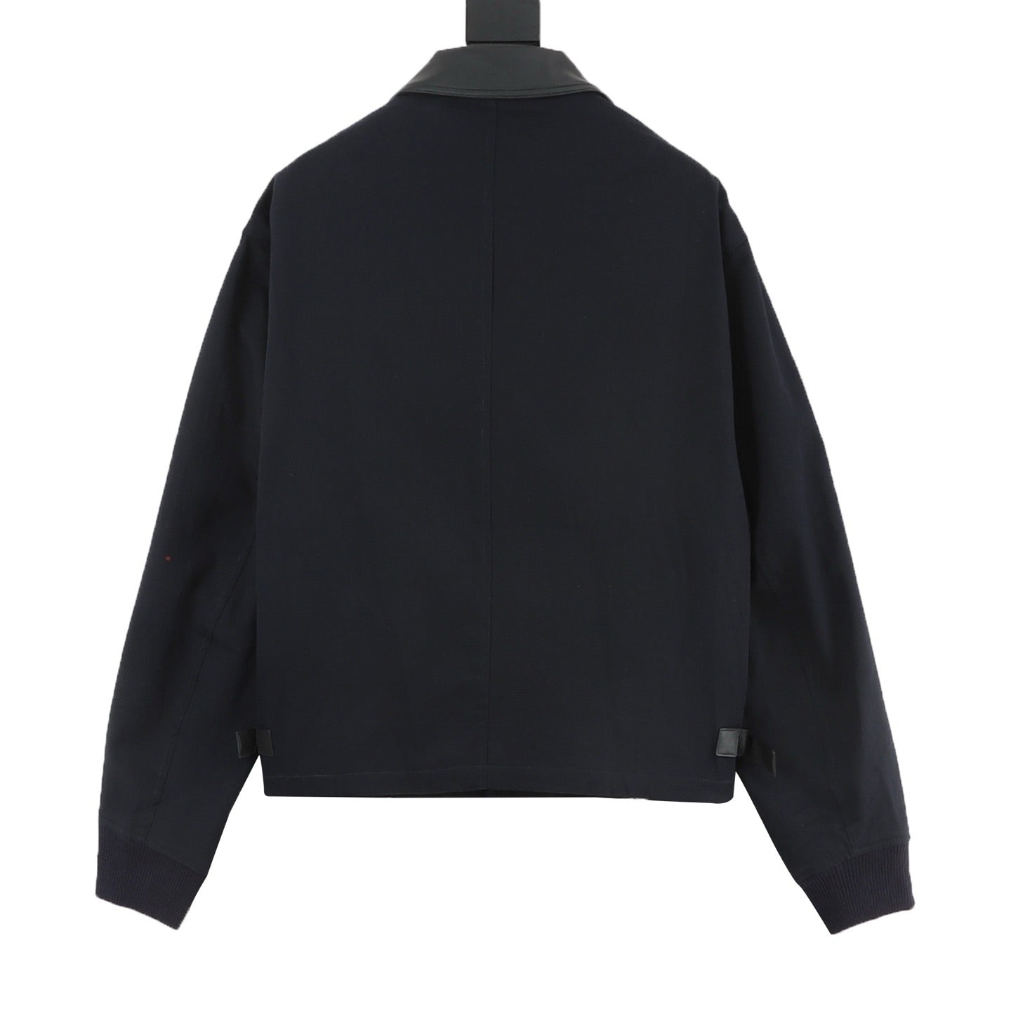 Dior CD Buckle Leather Collar Wool Jacket