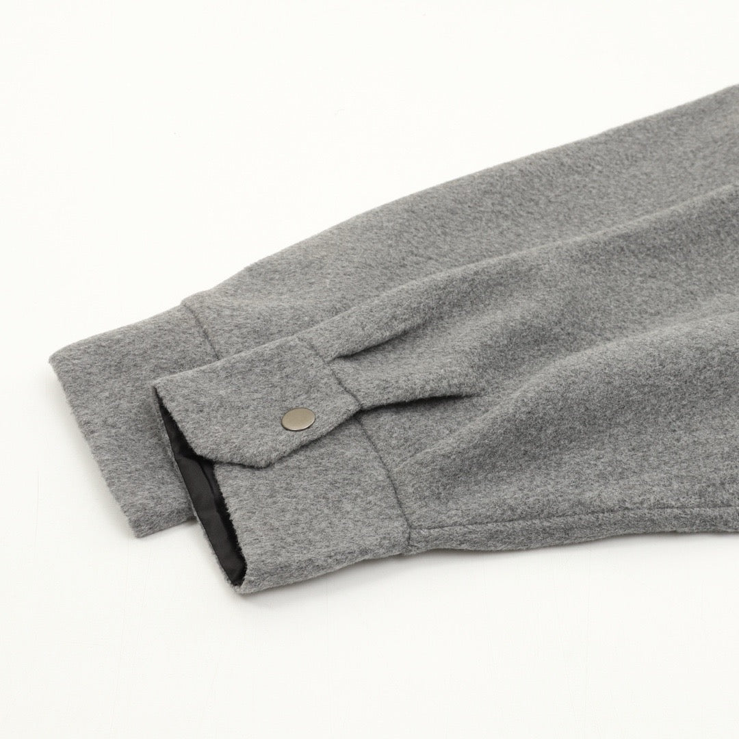 Prada Women's Men's Grey Wool Shirt Jacket