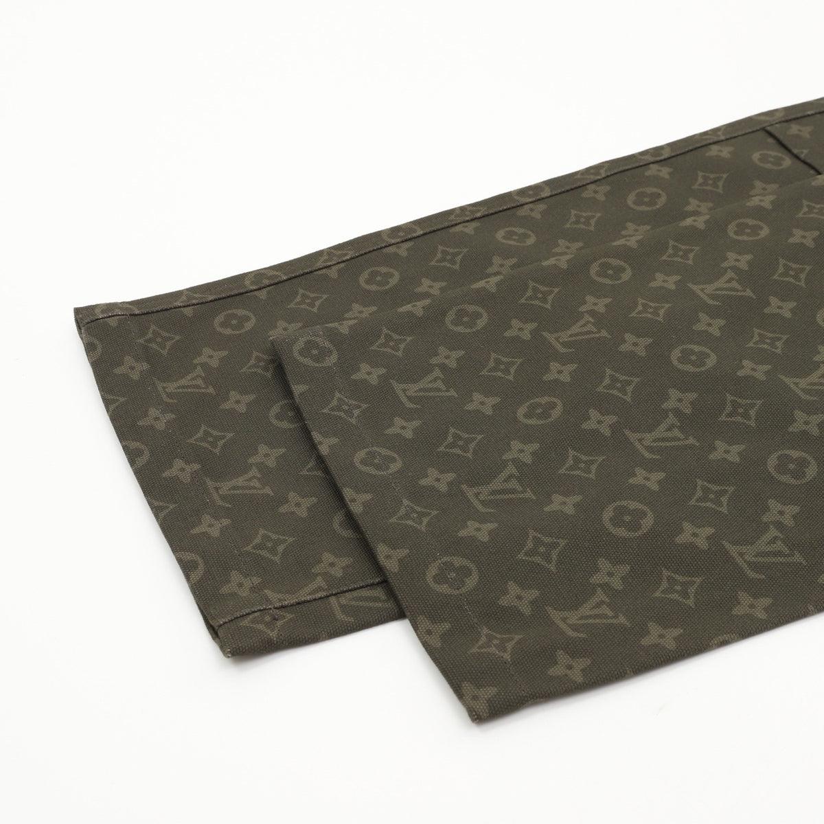Louis Vuitton Women's & Men's Olive Monogram Wide-Leg Trousers