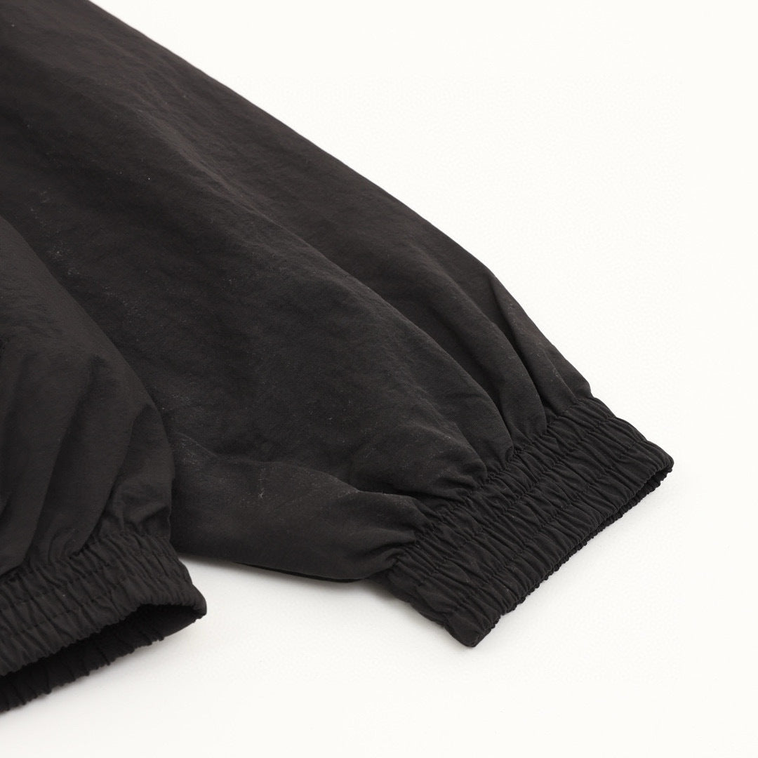 Balenciaga 26SS Back Logo Embroidered Zip-Up Track Jacket