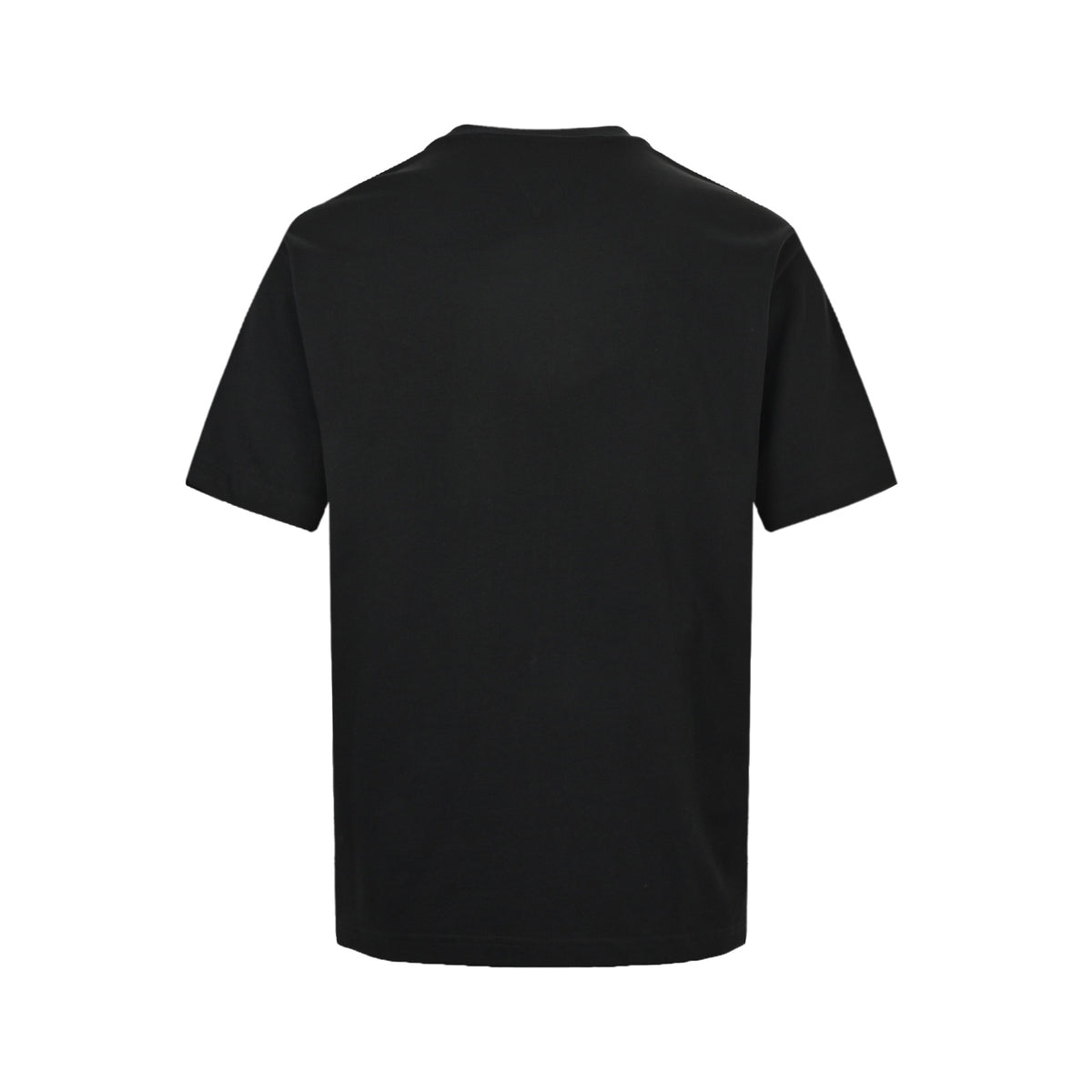 Bottega Veneta Men's Black Leather-Detail Pocket T-Shirt