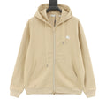 Burberry Women's & Men's Beige Equestrian Knight Logo Zip-Up Hoodie
