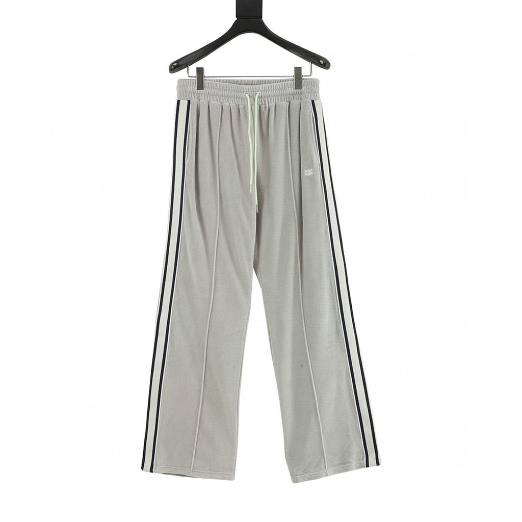 Celine Arc de Triomphe Embroidered Stripe Wide-Leg Track Pants