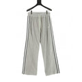 Celine Arc de Triomphe Embroidered Stripe Wide-Leg Track Pants