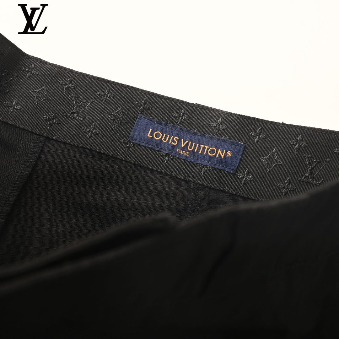 Louis Vuitton Black Multi-Pocket Cargo Shorts