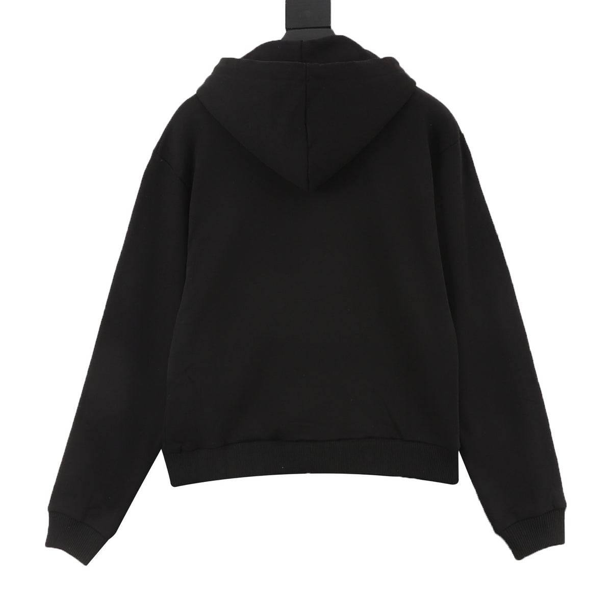 CELINE Women's & Men's Black Bubble Logo Zip-Up Hoodie