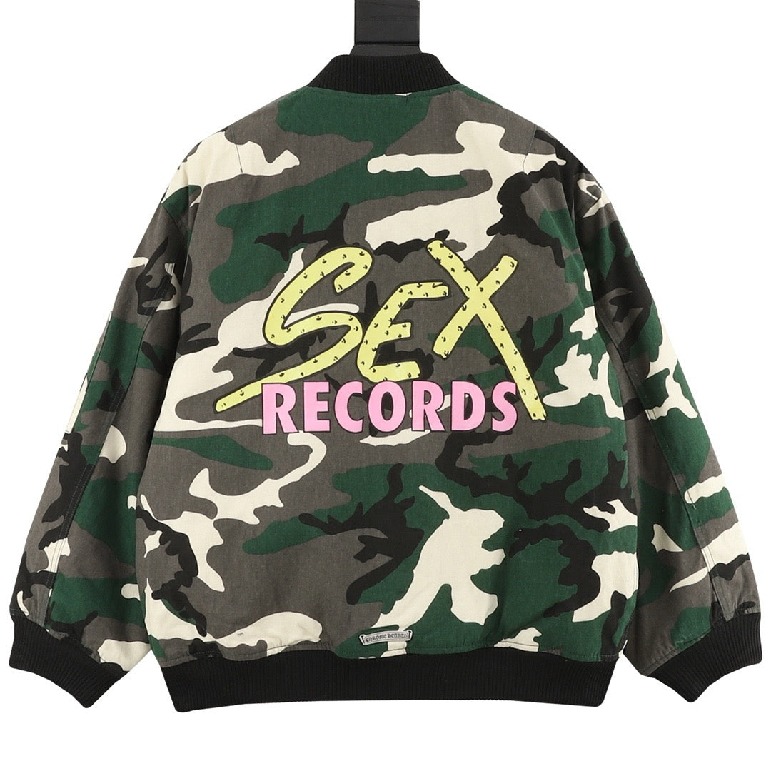 Chrome Hearts Green Camo Bomber Jacket | Women's & Men's Streetwear