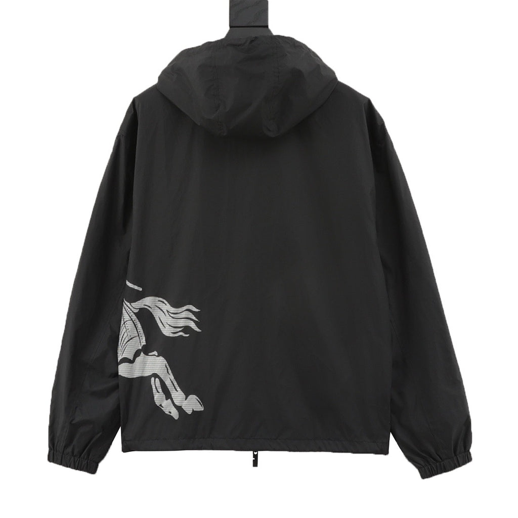 Burberry Equestrian Knight Logo Nylon Jacket