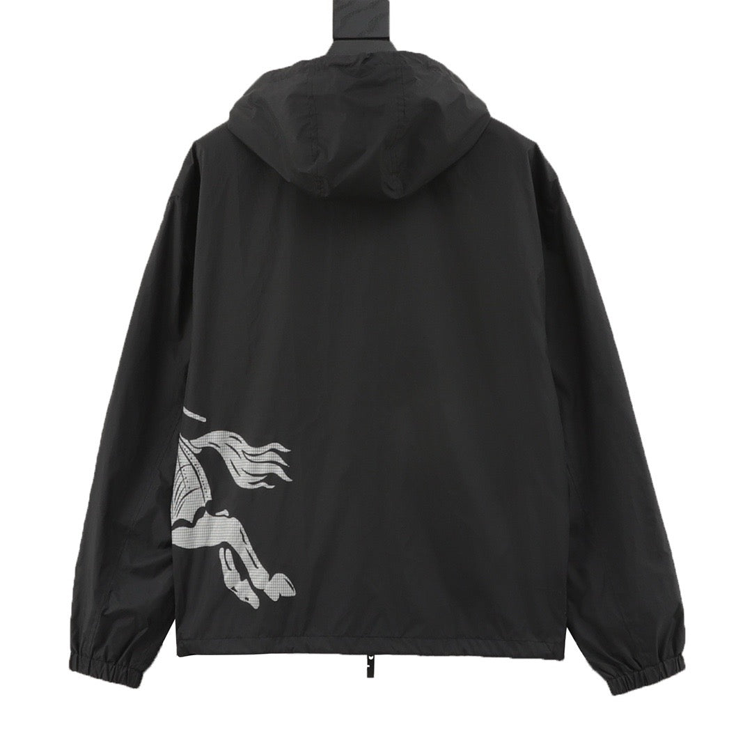 Burberry Equestrian Knight Logo Nylon Jacket