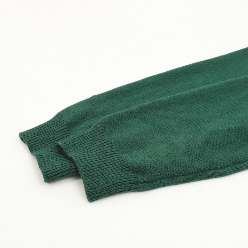 Gucci Women's Men's Green Script Logo Crewneck Knit Sweater