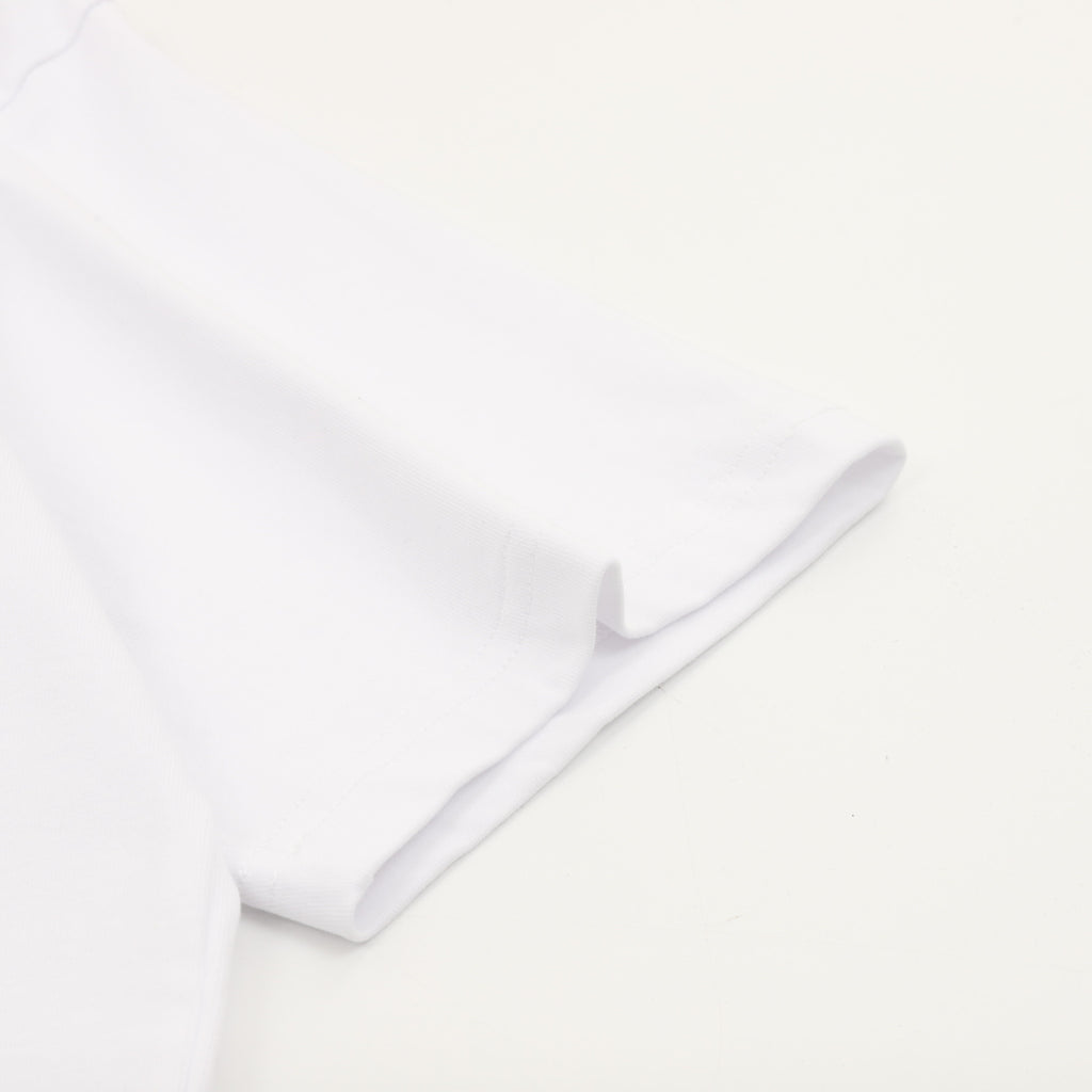 Louis Vuitton Metal LV Logo Short-Sleeve T-Shirt in White