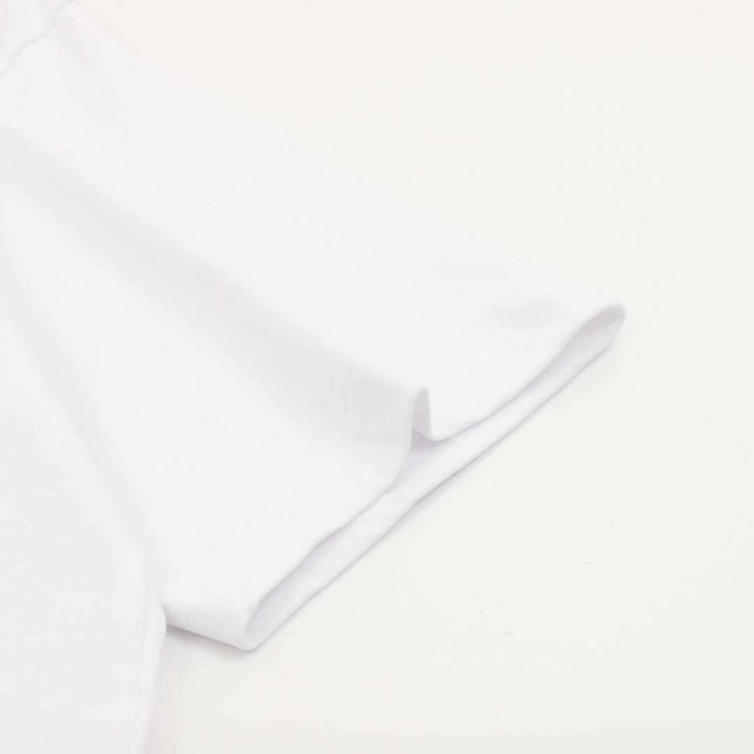 Louis Vuitton Metal LV Logo Short-Sleeve T-Shirt in White